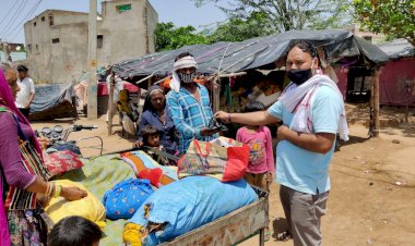 खेडली के युवाओ की जनता रसाेई काेराेनाकाल मे बनी वरदान