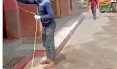 हरसोली कस्बे में युवाओं की टीम ने किया सोडियम हाइपोक्लोराइड का छिड़काव