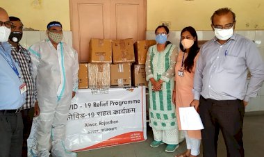 सहगल फांउडेशन ने रामगढ सीएचसी को सौपे डेढ लाख रुपए के पीपीई किट, मास्क व सेनेटाइजर