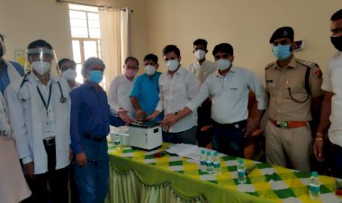 कोरोना वैश्विक महामारी में भामाशाह ने CHC को सौपी 25 ऑक्सीजन कंस्ट्रेटर मशीने