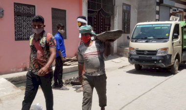 रामगढ में नासूर बनी गंदगी की समस्या से कलेक्टर महोदय दिलाया निजात,  सफाई का कार्य कराया चालू