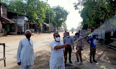 कारोई में किया गया सोडियम हाईफ्लोराइड युक्त दवा का दूसरा छिड़काव