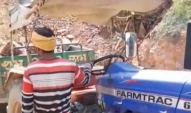 खनन माफिया के हौसले बुलंद, पकड़े जाने पर  वन संरक्षक पर पत्थरों से भरी ट्रैक्टर ट्राली चढ़ाकर किया जान से मारने का प्रयास