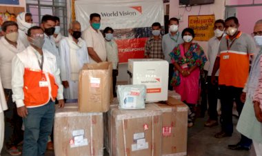 वर्ल्ड विजन इंडिया एडीपी ने  सकट सीएचसी के लिए भेंट किये पांच ऑक्सीजन कंसंट्रेटर