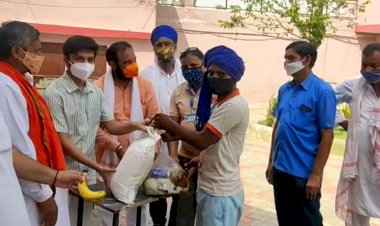गोविंदगढ़ कस्बे में मोदी सरकार के 7 साल बेमिसाल सेवा ही संगठन अभियान के तहत भाजपा कार्यकर्ताओं ने क्षेत्र में किए विभिन्न आयोजन