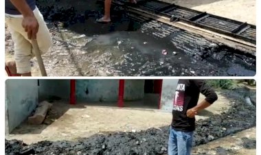 युवा वर्ग ने गाँव की नालियों की सफाई कर दिया स्वच्छता का संदेश