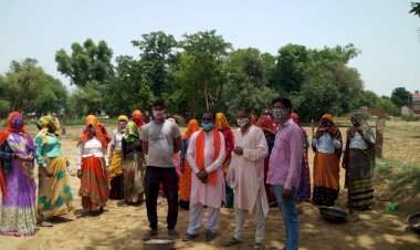 भाजपाइयों ने आपदा में किए सामाजिक सरोकार कार्य