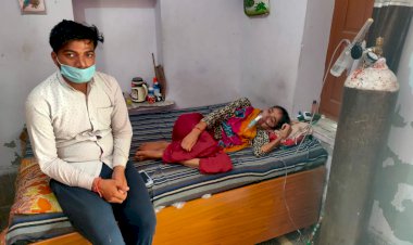 भोरफटते ही अपनी मां की सांसे बटोरने में 100 किलोमीटर की यात्रा तय करते हैं ,बच्चे  पीड़िता की ऑक्सीजन आपूर्ति गुरुद्वारे के सेवादारों के भरोसे चल रही है...