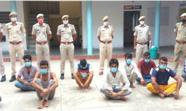 अलवर पुलिस की बड़ी कार्यवाही साइबर क्राइम के 11 आरोपी गिरफ्तार