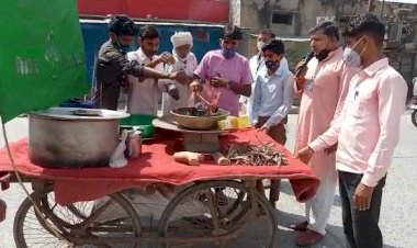 विश्व पर्यावरण दिवस पर कोरोना से मुक्ति व पर्यावरण शुद्धि के लिए गाँव मे निकाली हवन  यात्रा