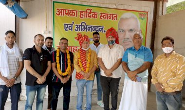 भाजपा किसान मोर्चा के जिला अध्यक्ष रारह का किया स्वागत