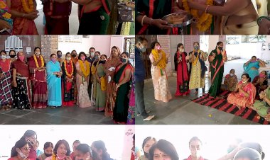 भाजपा महिला मोर्चा जिलाध्यक्ष का किया ज़ोरदार स्वागत