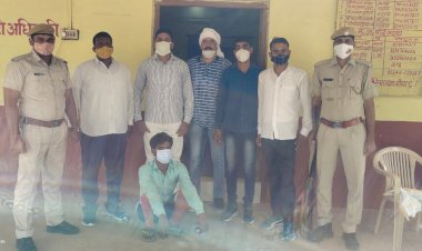 8 साल से फरार इनामी बदमाश को नगर पुलिस थाना ने किया गिरफ्तार