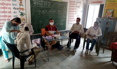 गाँव नगला श्याम में हुआ 80% कोविड-19 का टीकाकरण
