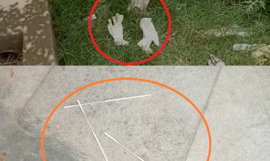 मेडिकल विभाग की लापरवाही, कोरोना जाँच के सेम्पल लेकर खुले में डाल रहे संक्रमित कचरा