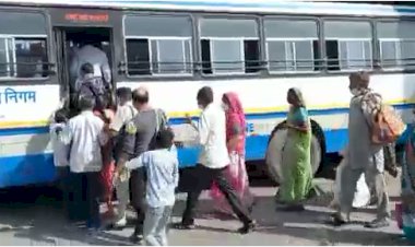 करीब 1 माह बाद शुरू हुआ रोडवेज बसों का संचालन, बस स्टैंड पर लौटी रौनक