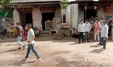 सकट क्षेत्र के कई गांवों में सोडियम हाइपोक्लोराइट का किया छिड़काव