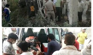 ओवरलोड ट्रॉले व ऑटो रिक्शा की भिड़ंत, पिता-पुत्र की दर्दनाक मौत व डंफर परिचालक हुआ घायल