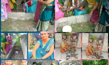 कोरोना काल में भाजपा महिला मोर्चा ने पूरे जिले में बांटे फल