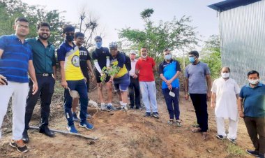 नंदी गौशाला में वृक्षारोपण कर दिया पर्यावरण संरक्षण का संदेश