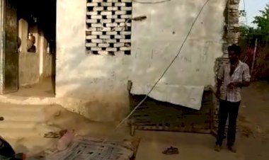 आंधी तूफान के कारण टूटा 11केवी लाइन का तार