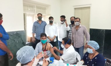 जयपुर के गांधी नगर क्लब में वैकसीनेशन कैम्प का आयोजन
