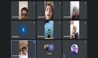 डिजिटल बाल मेला में बच्चों से रुबरु हुए कांग्रेस नेता ललित यादव