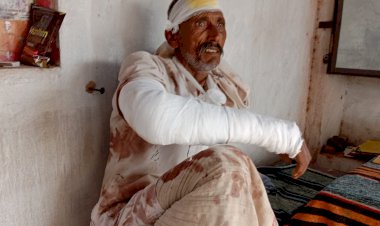 घरेलू विवाद के निपटारे पर पंचो की बात नही मानने पर मारपीट