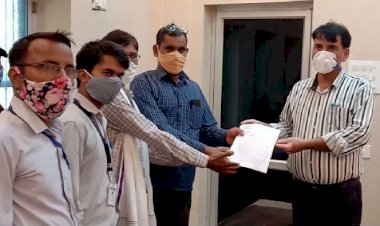 पंचायतीराज मंत्रालिक कर्मचारी संघ ने मांगाे लेकर  साैपा ज्ञापन