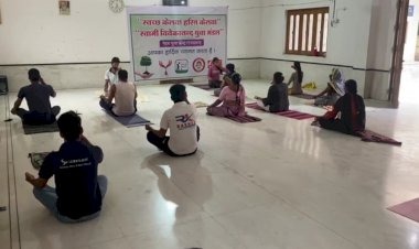 केलवा में मनाया अंतरराष्ट्रीय योग दिवस