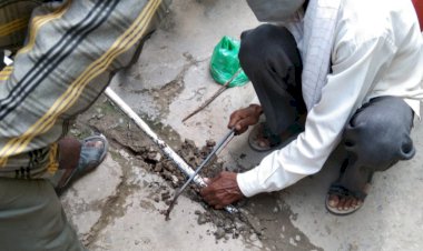 जलदाय विभाग ने काटे एक दर्जन अवैध  नल कनैक्शन