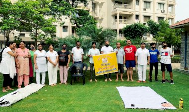 योग करा समाज को दिया स्वस्थ रहने का संदेश-भास्कर भारद्वाज