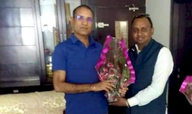 रामेश्वर डूडी को जन्मदिन पर बधाई देने पहूँचे राष्ट्रीय सचिव लखेरा