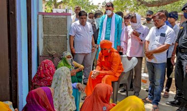 हरसौली पहुंचे सांसद बालकनाथ, मृतक के परिजनों को बंधाया ढाढस