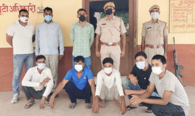 नगर पुलिस ने हत्या के प्रकरण में 4 साल से फरार 5 टॉप 10 अपराधियों को किया गिरफ्तार