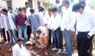 उदयपुरवाटी राजकीय सामुदायिक स्वास्थ्य केंद्र में किया ऑक्सीजन प्लांट का शिलान्यास