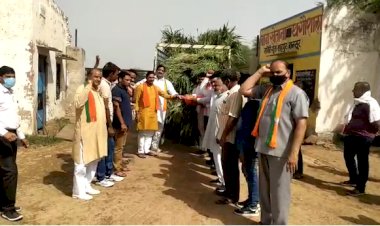 बानसूर भाजपा कार्यकर्ताओं ने सेवा ही संगठन के तहत की गौसेवा