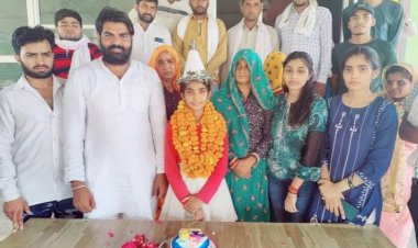 भारतीय किसान यूनियन के जिला अध्यक्ष सावित्री मीणा ने स्व. अशोक बाबा रामदेव की बेटी को लिया गोद