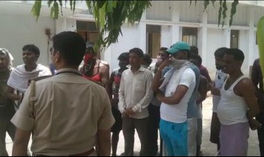 बहरोड़ पुलिस और लेबर इंस्पेक्टर की दखलंदाजी के बाद मजदूरों को मिली राहत