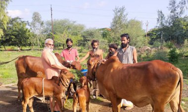 गौसेवा व वृक्षारोपण  करके सादगी से मनाया आयुष जेफ का जन्मदिवस