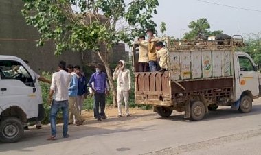 परिवहन उप निरीक्षक ने ड़ीग में की अवैधरूप से सवारियां ढो रहे वाहनों के खिलाफ कार्यवाही