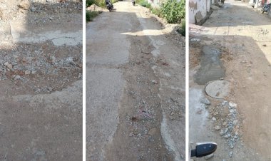 सीवरेज लाइन डलने के बाद 1 साल से उखड़ी पड़ी सड़के, दुपहिया व वाहन चालक हो रहे परेशान, पुनः बनाने की मांग