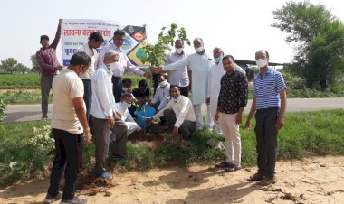 लायंस क्लब एवं ग्रीन वे पब्लिक कैंपेन के संयुक्त तत्वाधान में किया गया पौधारोपण