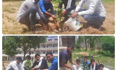 विधि महाविद्यालय के अध्यक्ष राजेंद्र गोरा के जन्मदिन पर उदयपुरवाटी में कई स्थानों पर किया पौधारोपण