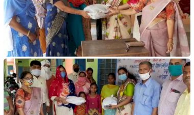 सम्भलता बचपन अभियान के तहत मंथन फॉउन्डेशन ने शिक्षण सामग्री की वितरित