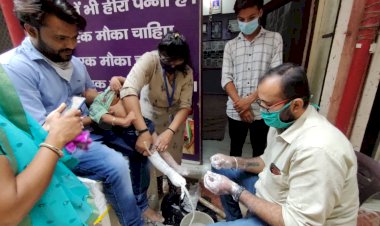 दिव्यांग बच्चों के लिए ऑर्थोटिक कैम्प का किया गया आयोजन