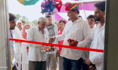 विधायक राजेंद्र सिंह गुढ़ा ने किया गोरिया में उप स्वास्थ्य केंद्र का उद्घाटन