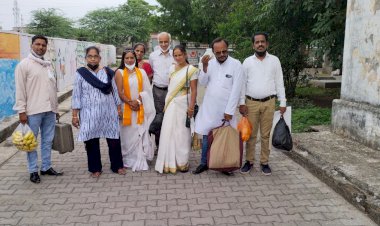 पालनागृह में विराट बजरंग दल ने किया दौरा बच्चों के जाने हाल