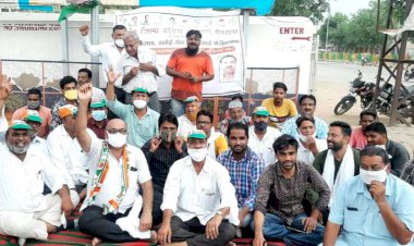 कोंग्रेस जिला सेवा दल की ओर से महंगाई का किया विरोध