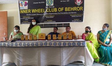 इनर व्हील क्लब बहरोड़ की नई कार्यकारिणी का पद ग्रहण समारोह हुआ आयोजित